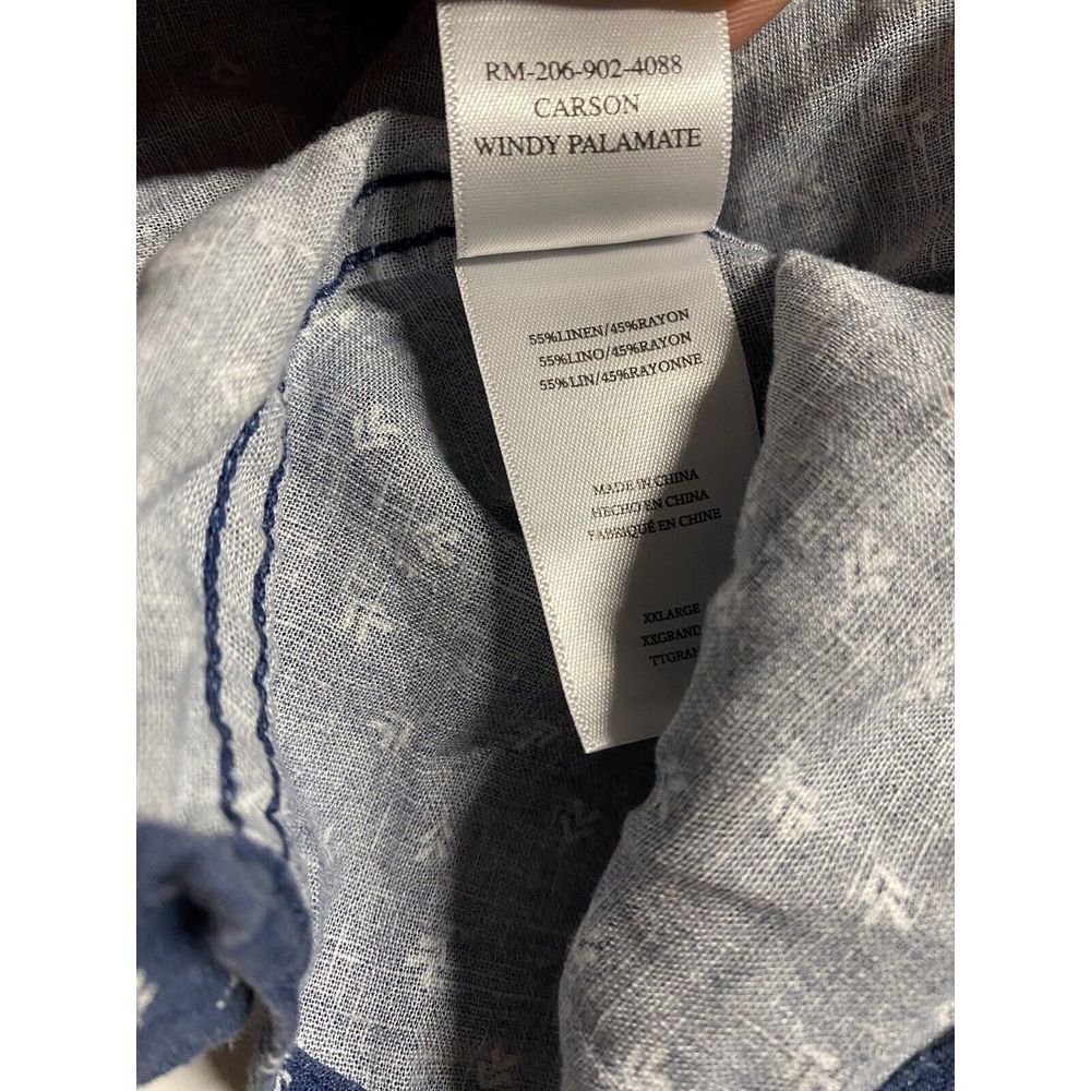 Rails Carson Button Down Short Sleeve Blue Geomet… - image 6